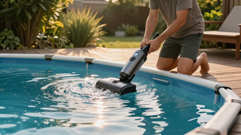 affordable above ground pool vacuum
