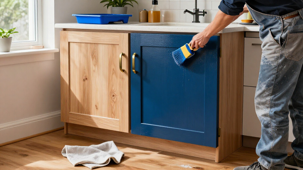 best blue kitchen cabinet paint