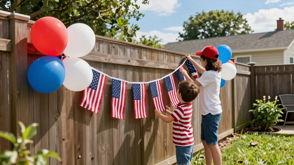 patriotic outdoor family decorations