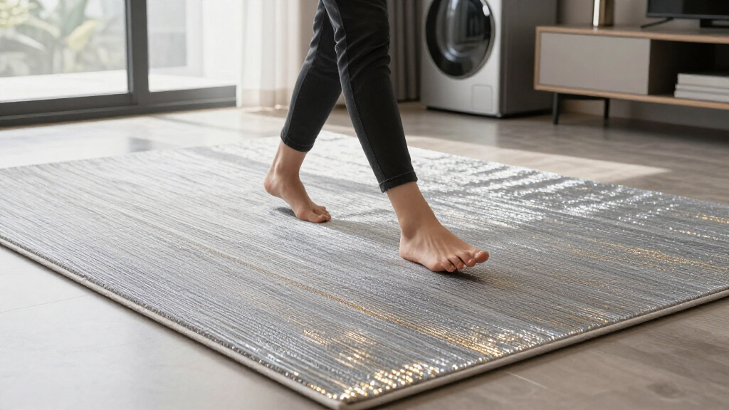 yilong metallic silk thread carpet