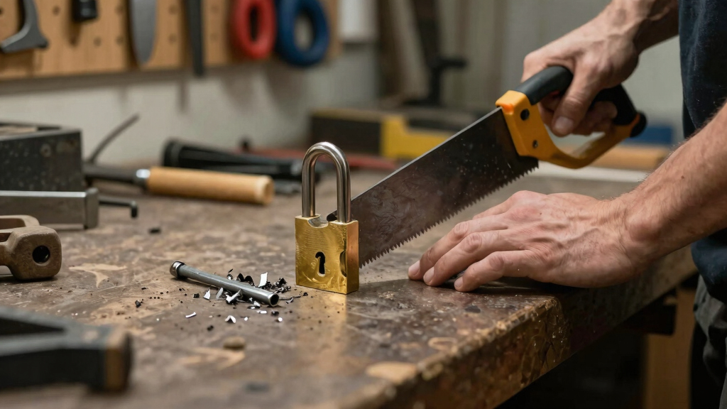folding lock sold secure gold