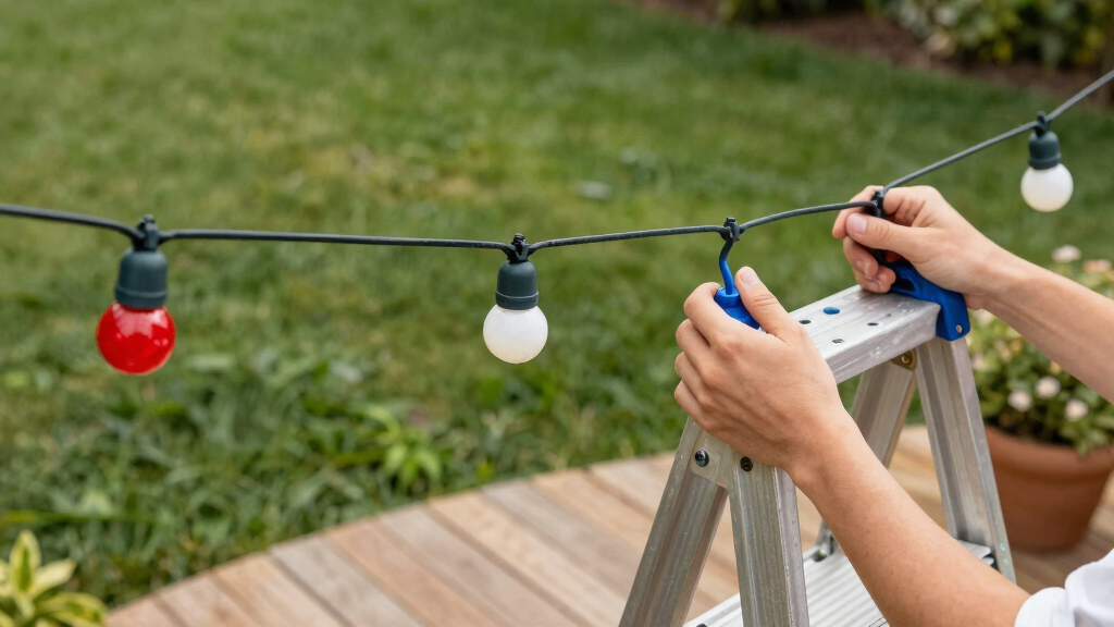 patriotic outdoor string lights