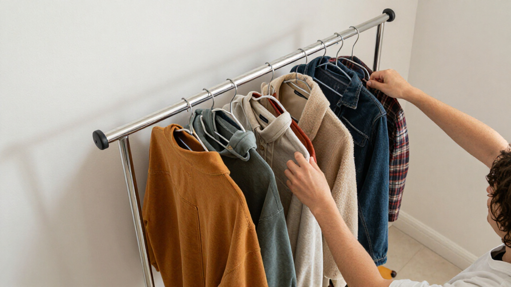 rolling garment racks for wardrobe rooms for small closets