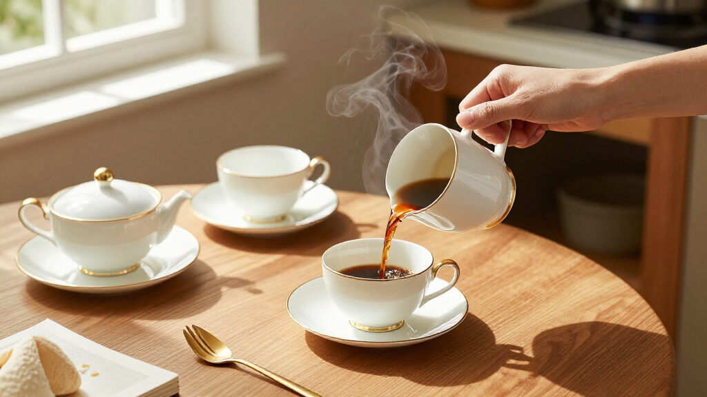 Tassen und Kaffeeservice