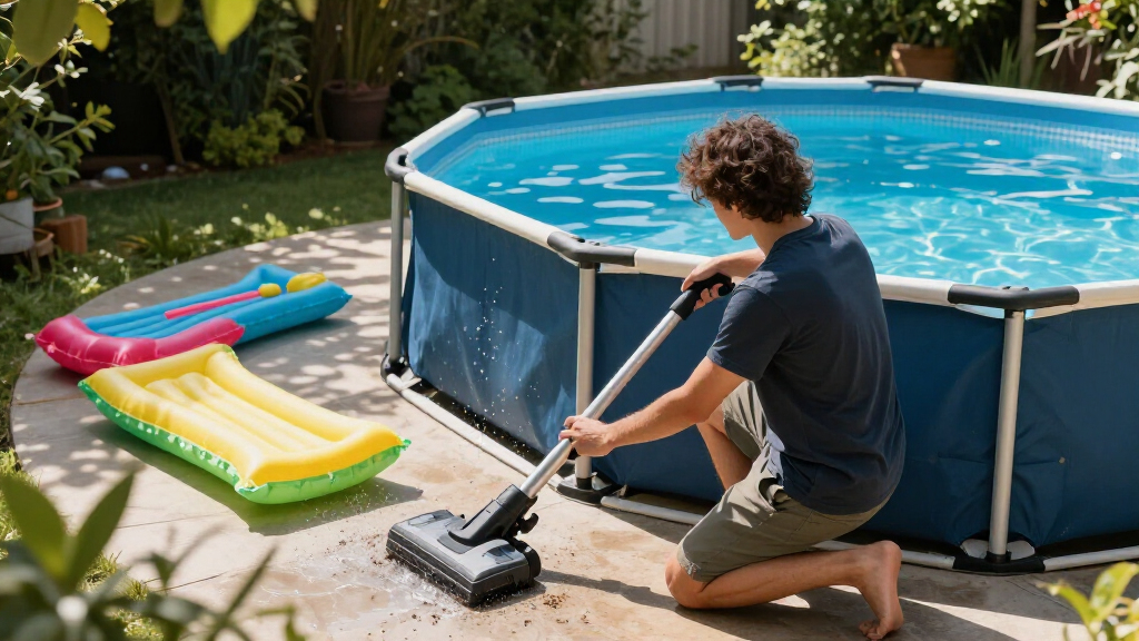 above ground pool vacuum