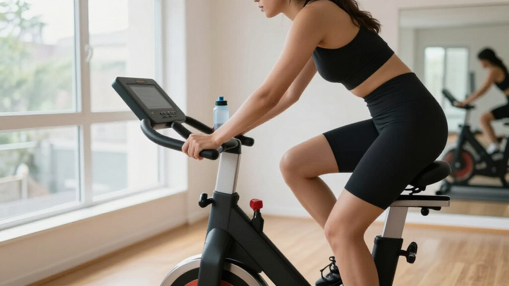 spin bikes with screen