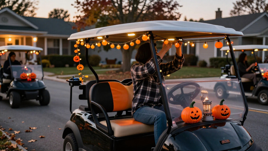 golf cart halloween decorations