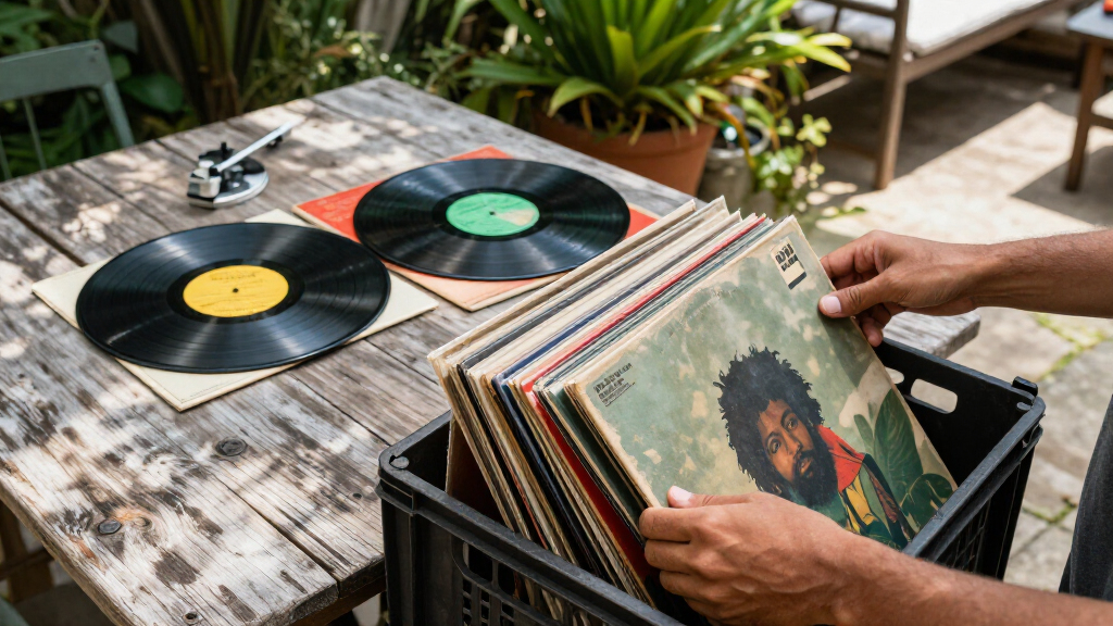 classic reggae vinyl record collection