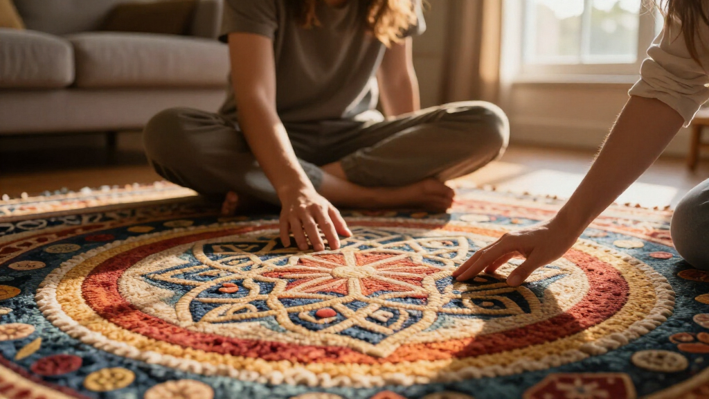 yilong tree of life silk carpet