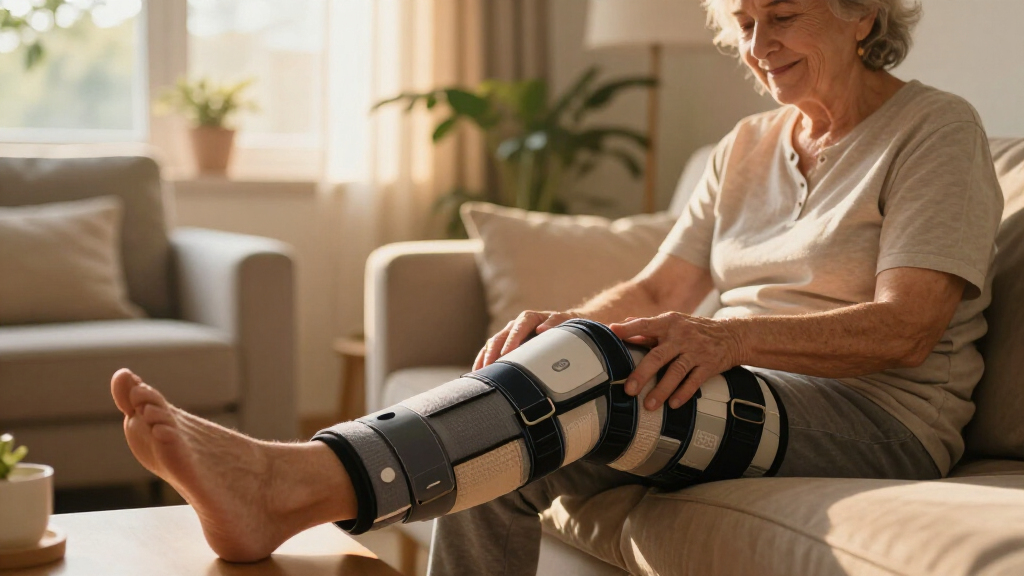 compression therapy system for legs at home