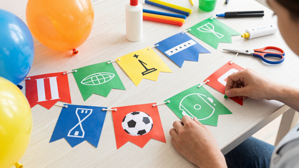 sports-themed party supplies