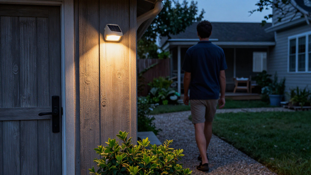solar powered motion sensor lights