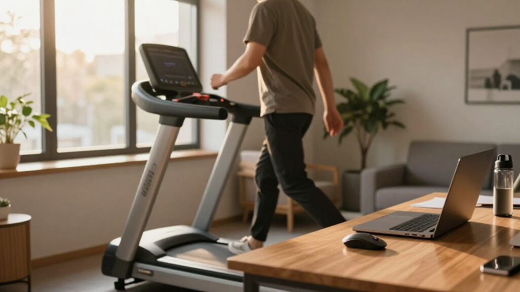 treadmill desk setup premium