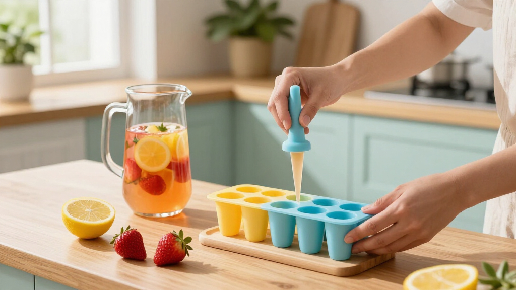 reusable silicone freezer pop molds