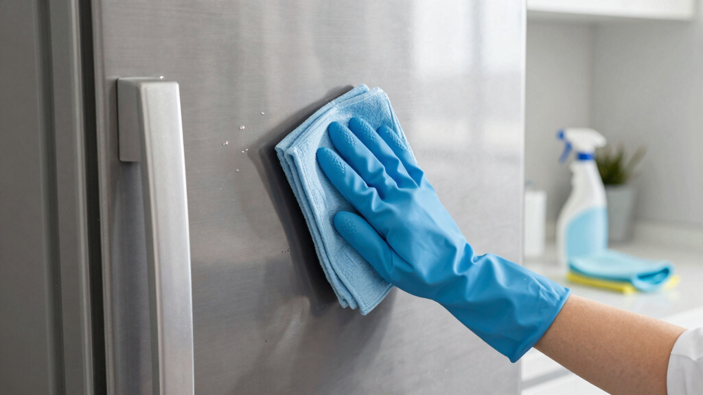 way to wipe down stainless steel appliances