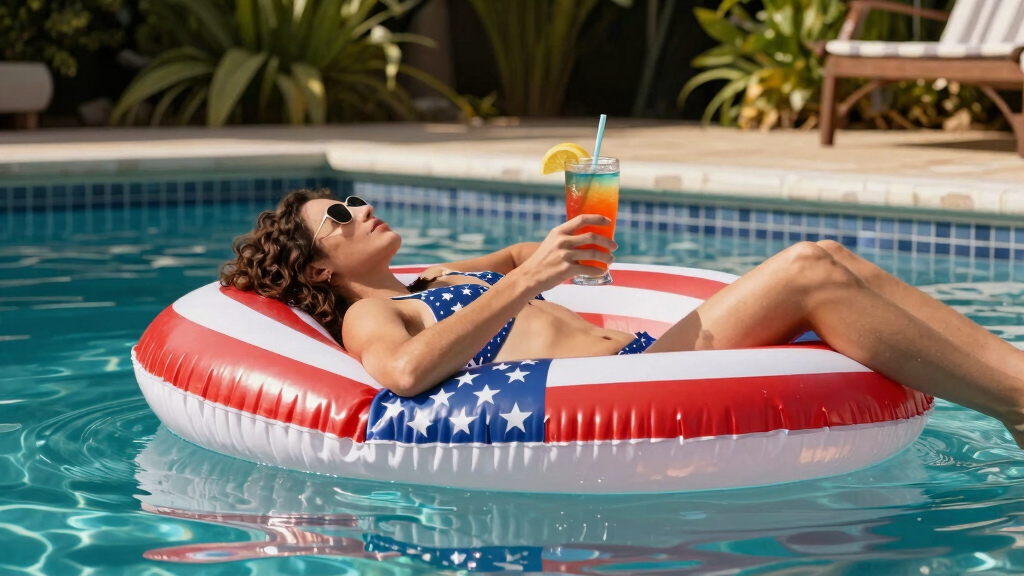 patriotic pool float decorations