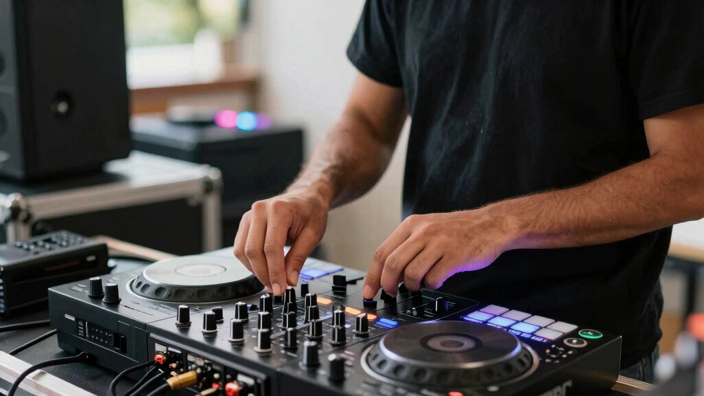 compact DJ controller for live events