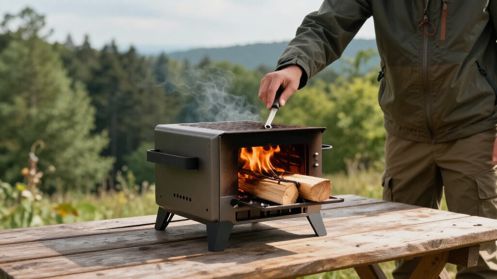 portable camping wood stoves large