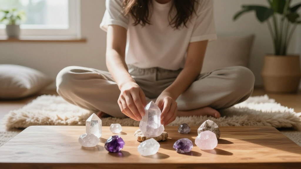 crystal grid meditation kit