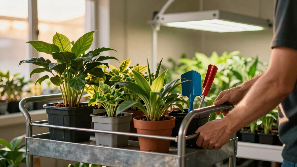 best mobile utility cart for grow rooms