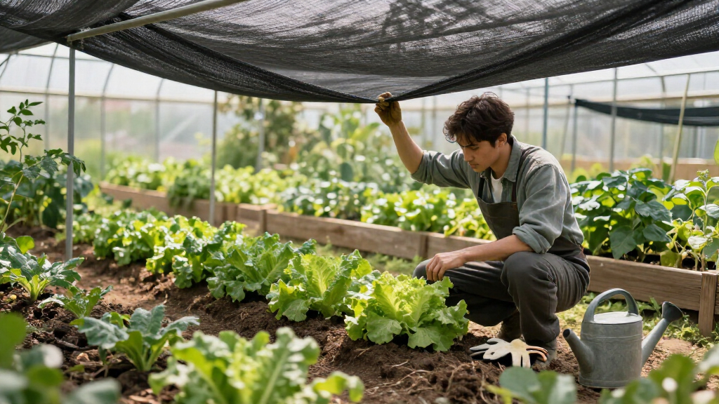 shade cloth for vegetable gardens