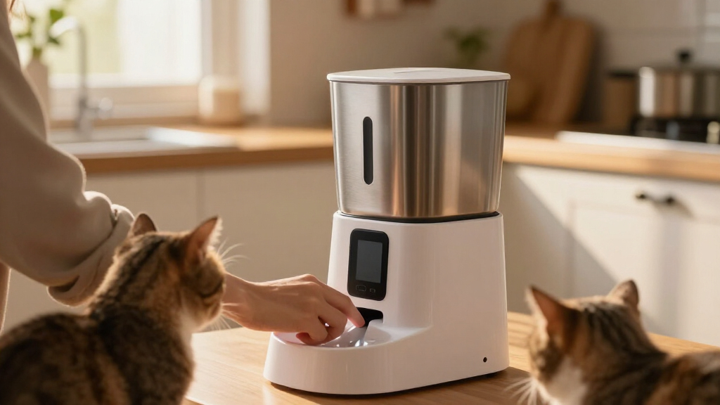cat feeders microchip controlled
