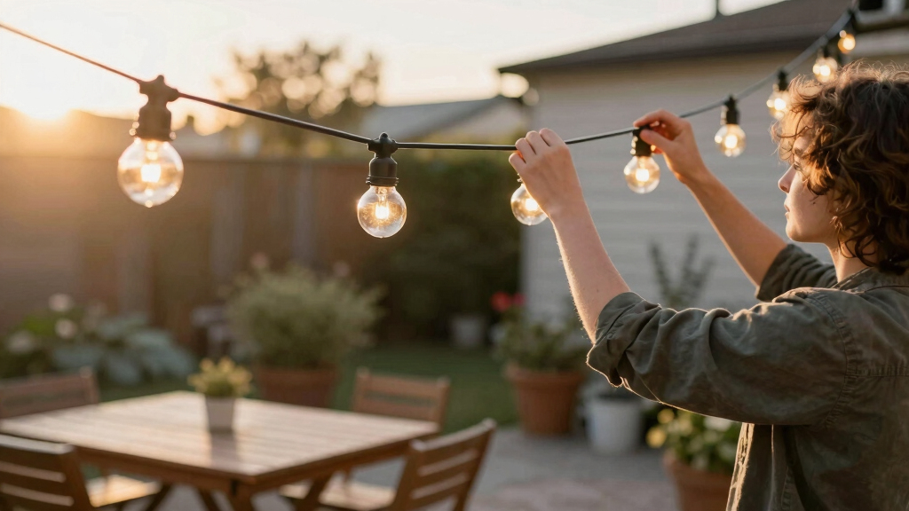 smart outdoor string lights