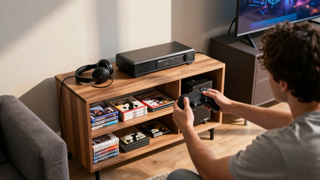 game storage stands