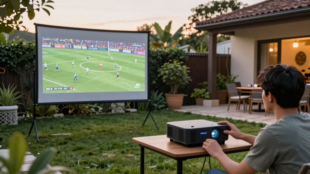best outdoor projector screen for watch parties
