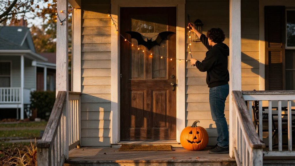 Halloween door decorations