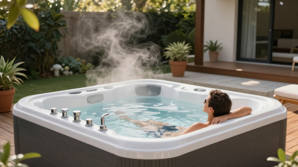 luxury hot tub for backyard