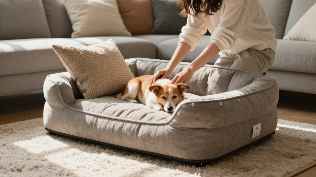 washable dog couch bed