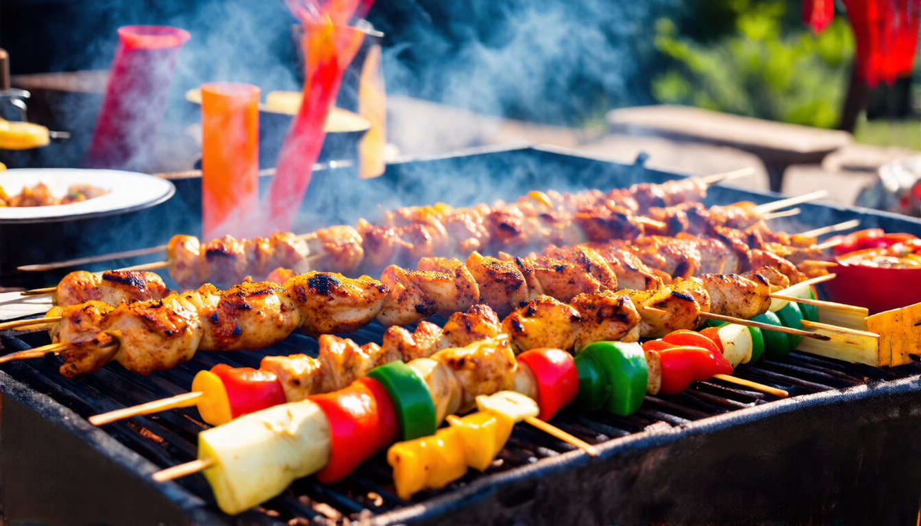 Savor the Grill: Delicious Chicken and Vegetable Skewers for Your Next BBQ!