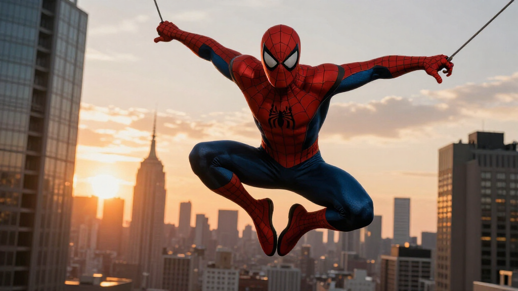 Spider-Man swinging through New York City — Andrew Garfield's breakout role