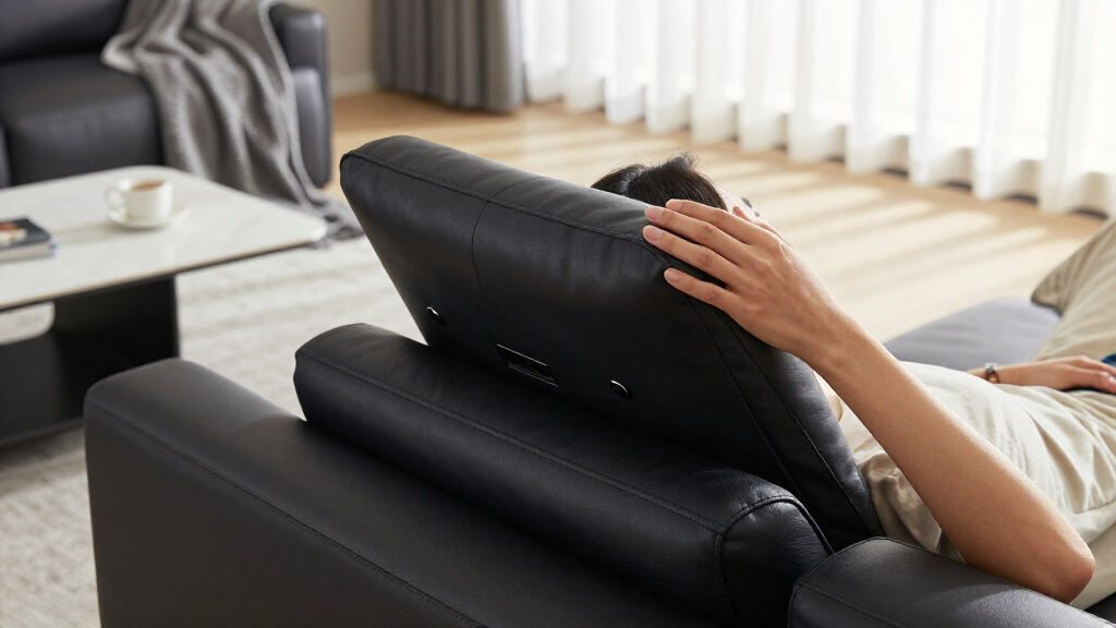 electric recliner with power headrest premium