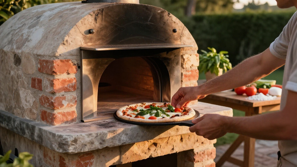 counteroutdoor pizza oven