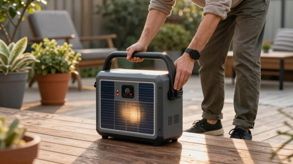 solar-powered outdoor power stations