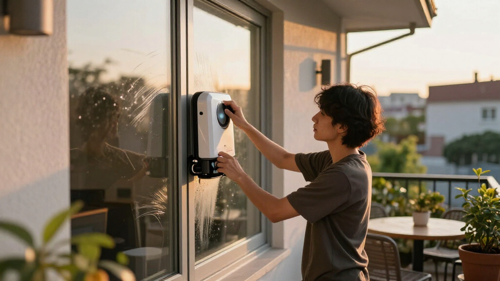 window cleaning robot for doublepane windows