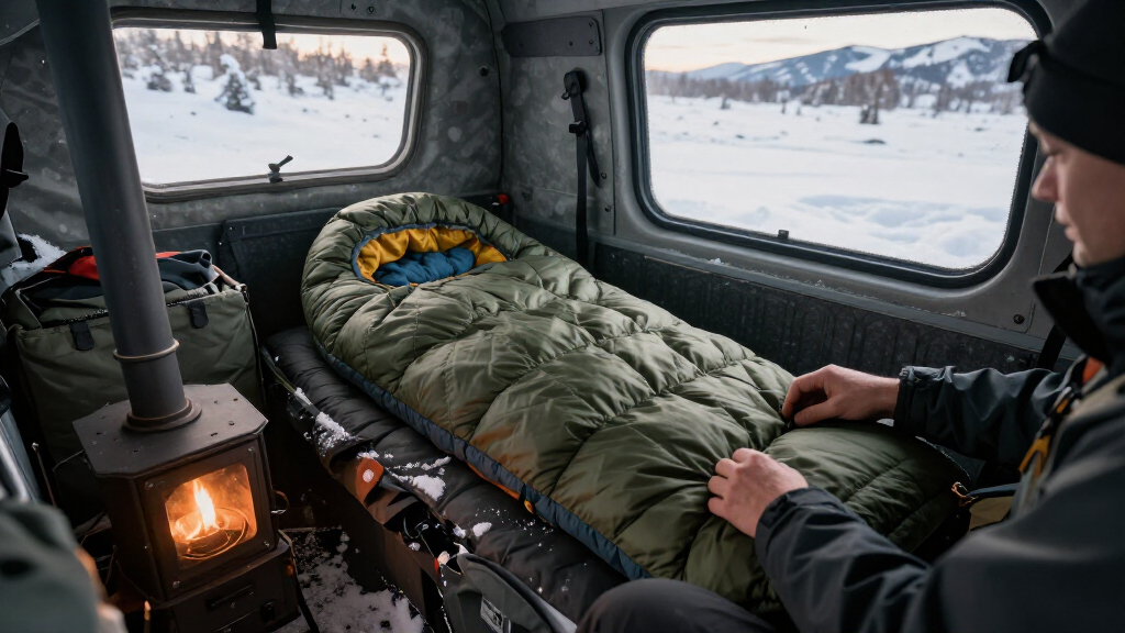 best premium expedition sleeping bag for winter road trips