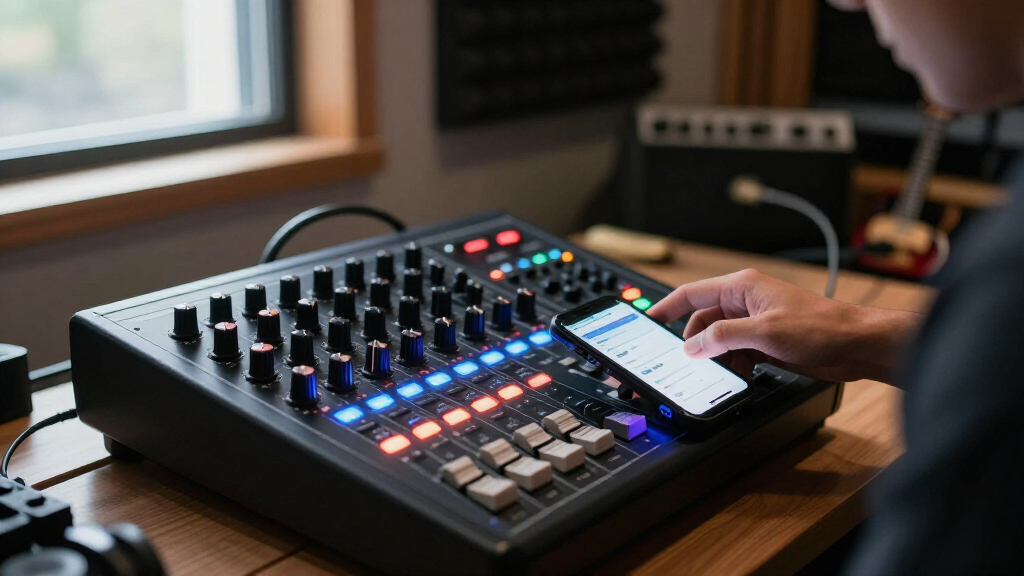 digital mixer with remote app control