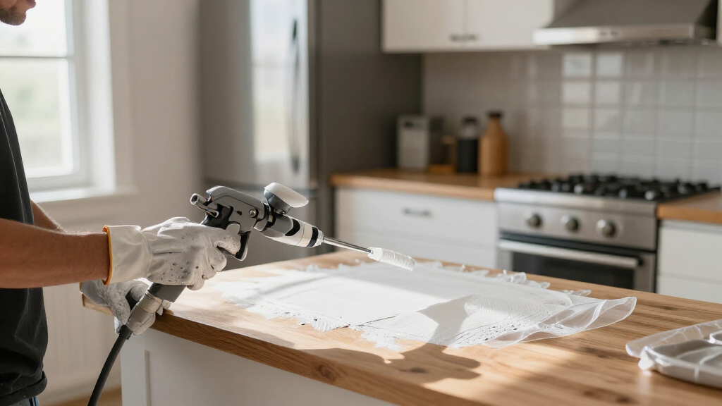 airless paint sprayer for kitchen cabinets