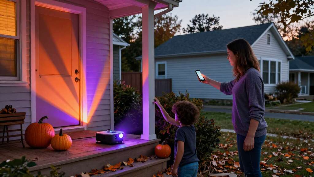 smart Halloween light projectors