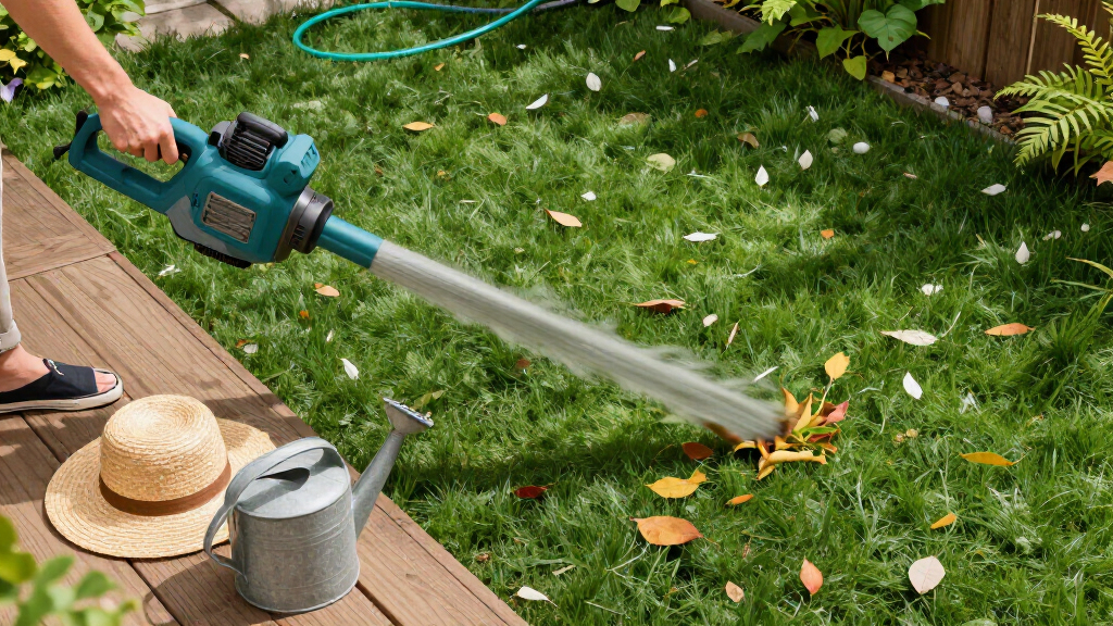 electric leaf blowers for yard cleanup