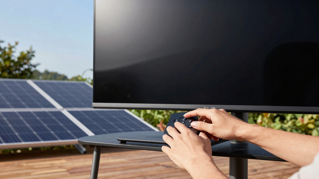 solar-powered outdoor TVs