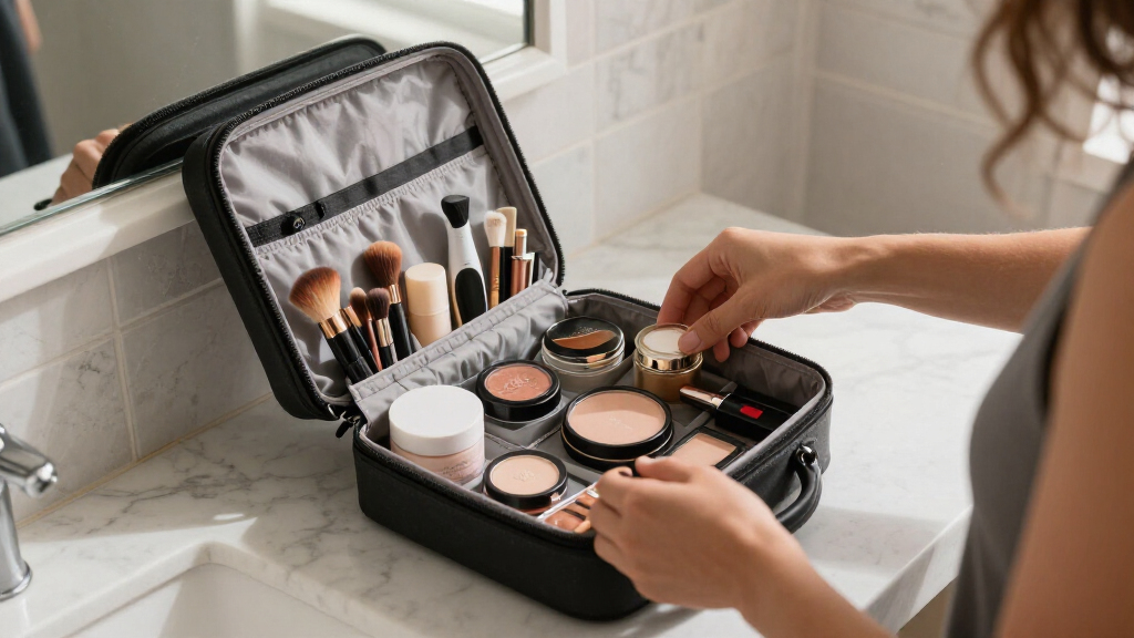 compact makeup storage cases