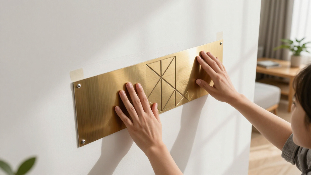 deco metal on the wall without nails