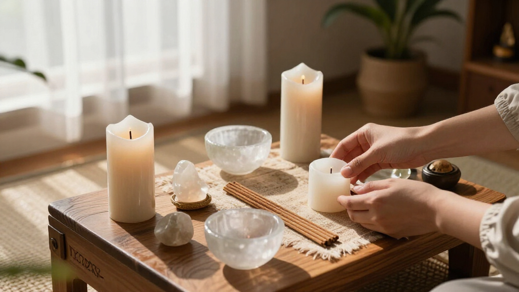 spiritual meditation altar tools