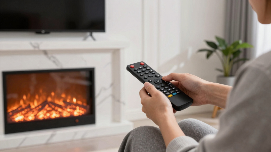 electric fireplaces with remote control