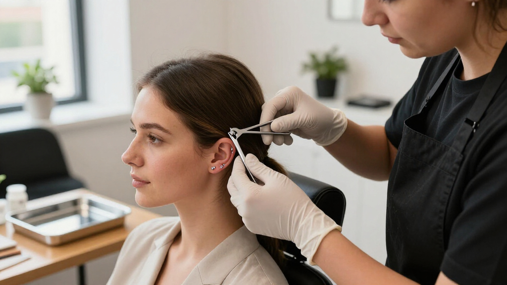 piercing forceps set for piercing studio