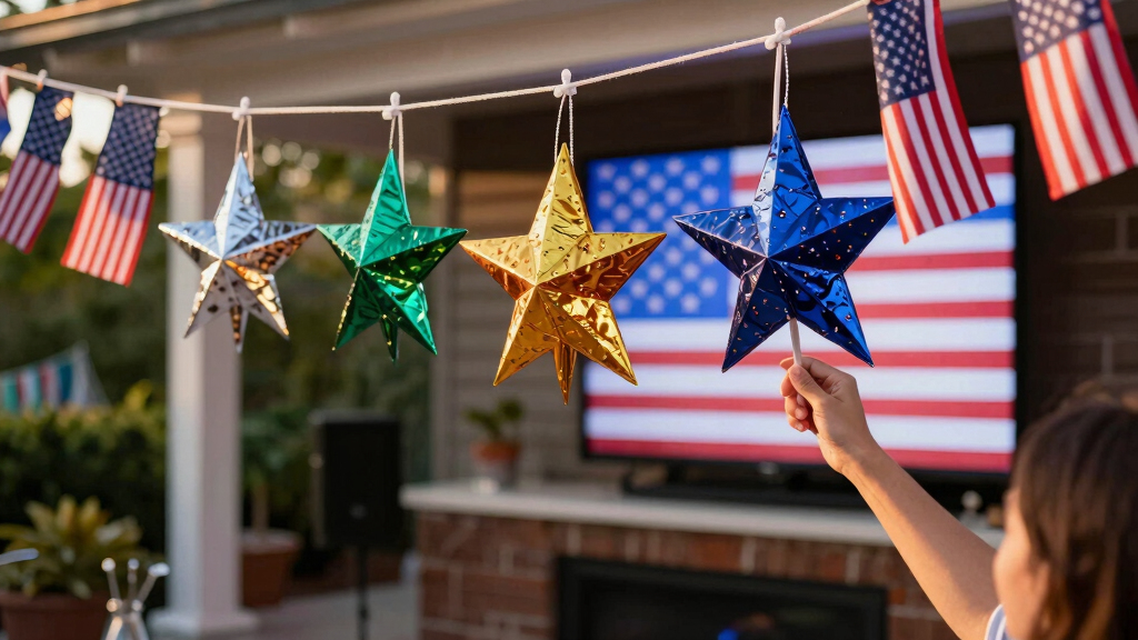 AI-powered patriotic party decorations